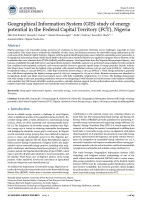 Geographical Information System (GIS) study of energy potential in the Federal Capital Territory (FCT), Nigeria